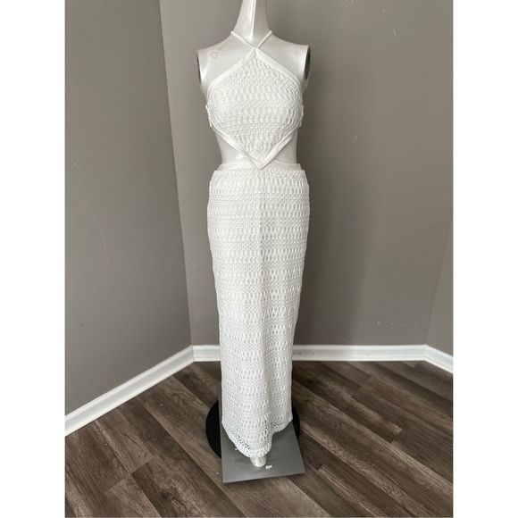 NWT PatBO Crochet Cutout Beach Dress Size 4 $650 - Picture 4 of 8